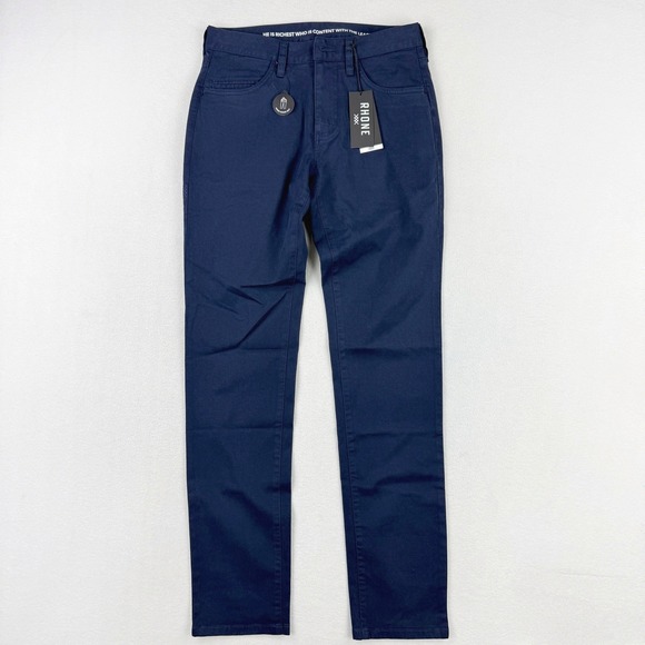 Rhone Everyday Five Pocket Pant Size 28x33 Navy Twill NWT